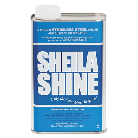 Sheila Shine Stainless Steel Cleaner & Polish, 1qt Can, PK12 SS32